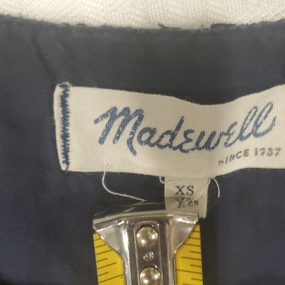 Madewell Mercado Linen  Shift  Blue Dress Size XS - Picture 5 of 12